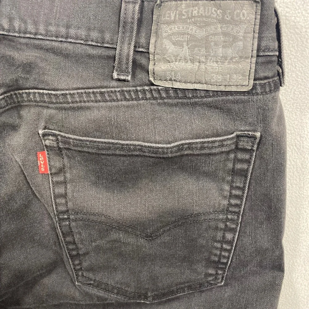 Levi's Jeans Mens 38x32 Black Straight Leg Mid Rise 514 Stretch